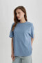Kadın T-shirt Mavi B9230ax/be341