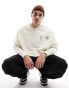 Фото #4 товара ASOS DESIGN oversized hoodie with outdoor back print in beige