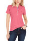 Фото #3 товара Women's Solid Short-Sleeve Polo Top