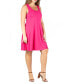 ფოტო #3 პროდუქტის Plus Size Fit and Flare Knee Length Tank Dress