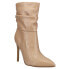 Nine West Jenn Stiletto Heels Slouch Pointed Toe Pull On Womens Beige Dress Boo