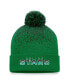 Фото #1 товара Men's Kelly Green Dallas Stars Iconic Gradient Cuffed Knit Hat with Pom