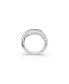 White, Rhodium Plated Dextera Ring