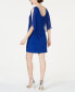 ფოტო #2 პროდუქტის Rhinestone-Trim Chiffon Popover Dress