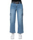 Juniors' Belted Skater Jeans