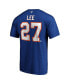 Фото #2 товара Men's Anders Lee Royal New York Islanders Authentic Stack Name and Number T-shirt
