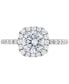 ფოტო #5 პროდუქტის IGI Certified Lab Grown Diamond Halo Engagement Ring (1-1/2 ct. t.w.) in 14k White Gold
