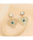 Фото #2 товара Women's Eye Heart Drop Earrings