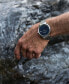 Фото #5 товара Наручные часы American Exchange Men's Quartz Movement Black Silicone Strap Analog Watch, 50mm