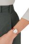 Фото #4 товара Наручные часы женские Swarovski Damen Armbanduhr Stella с красным кожаным ремешком 29 мм
