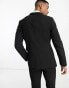 ASOS DESIGN skinny suit jacket in black Черный, Chest 38 Short - фото #2