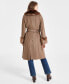 ფოტო #2 პროდუქტის Women's Faux-Fur-Trim Belted Wrap Coat