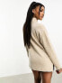 Фото #7 товара Threadbare Leah high neck oversized jumper in oatmeal