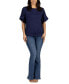 ფოტო #2 პროდუქტის Loose Fit Dolman with Wide Sleeves Top