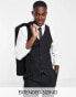 Noak premium wool-rich skinny suit waistcoat in ice grey