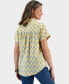 ფოტო #2 პროდუქტის Women's Printed Gauze Short-Sleeve Popover Top, Created for Macy's