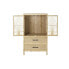Chest of drawers DKD Home Decor Natural Brown Rattan (61 x 34 x 108 cm) (61,5 x 35 x 109 cm)