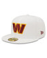 Фото #1 товара Men's White Washington Commanders Omaha 59Fifty Fitted Hat