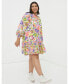 ფოტო #2 პროდუქტის Women's Plus Size Amy Art Floral Tunic Dress