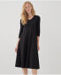 ფოტო #6 პროდუქტის Women's Organic Cotton Fit & Flare Midi Party Dress - Shorty