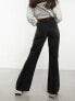 Фото #5 товара COLLUSION x008 mid rise relaxed flare jeans in washed black