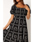 ფოტო #6 პროდუქტის Women's Soliel Puff Sleeve Midi Dress