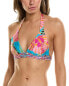 Trina Turk Women's Poppy Braided Halter Bikini Top Swimwear Multi Size 14