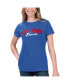 ფოტო #1 პროდუქტის Women's Heathered Royal New York Giants Main Game T-shirt
