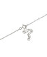 ფოტო #3 პროდუქტის Double Layered Bezel Set 16" + 2" Cubic Zirconia Chain Necklace in Gold Over Sterling Silver
