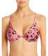 Red Carter 285087 Women Triangle Underwire Bikini Top, Size Small