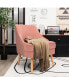 Фото #7 товара Accent Chair Velvet Upholstered Single Sofa with Legs