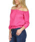 Women's Smocked Off-The-Shoulder Top