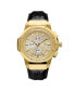 ფოტო #1 პროდუქტის Men's 10 YR Anniversary Saxon Diamond (1/6 ct.t.w.) & 18K Gold Plated Watch