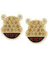 ფოტო #3 პროდუქტის Citrine (1/2 ct. t.w.), Garnet (1.5 ct. t.w.) & Diamond (1/20 ct. t.w.) Winnie the Pooh Stud Earrings in Gold-Plated Sterling Silver
