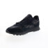 Фото #8 товара Reebok Classic Leather Mens Black Suede Lifestyle Sneakers Shoes