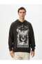 Фото #9 товара Свитшот Koton Oversize Hoodie Mystical Print Slogan