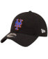Фото #1 товара Men's Black New York Mets Alternate Replica Core Classic 9TWENTY Adjustable Hat