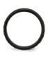 Stainless Steel Polished Hammered Black IP-plated 7mm Band Ring