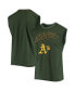 Men's Threads Green Oakland Athletics Softhand Muscle Tank Top