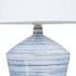 Фото #4 товара Настольная лампа Синий Белый Керамика 40 W 220 V 240 V 220-240 V 30,5 x 30,5 x 44,5 cm