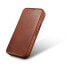 Фото #7 товара Чехол для iPhone 14 Plus из натуральной кожи медленного воска MagSafe CE Oil Wax Premium Leather, коричневый от ICARER