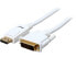 Фото #1 товара Rosewill RCDC-14006 - 6-Foot White DisplayPort to DVI Cable - 28 AWG, Male to Ma