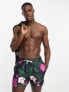 New Look hibiscus swim shorts co-ord in pink