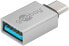 Goobay USB 3.2 Gen 1 Adapter, USB-C Stecker> USB-A Buchse (silber, OTG Super Speed) - Adapter