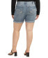 Plus Size Boyfriend Luxe Stretch Mid Rise Short