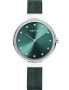 Фото #1 товара Наручные часы Gevril женские Gandria Silver-Tone Leather Watch 36mm.