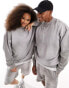 Фото #2 товара ASOS DESIGN unisex co-ord oversized sweatshirt with seam detail in washed grey