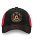 Фото #2 товара Men's Black/Burgundy Atlanta United FC Iconic Blocked Fundamental Adjustable Hat