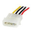 StarTech.com 12in LP4 Power Extension Cable - M/F - 0.304 m - Molex (4-pin) - Molex (4-pin) - Male - Female - Straight