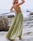 Фото #3 товара Women's Sage Plunging Halter Cutout Maxi Beach Dress